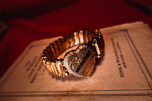 Darling Antique Heart Locket Bracelet