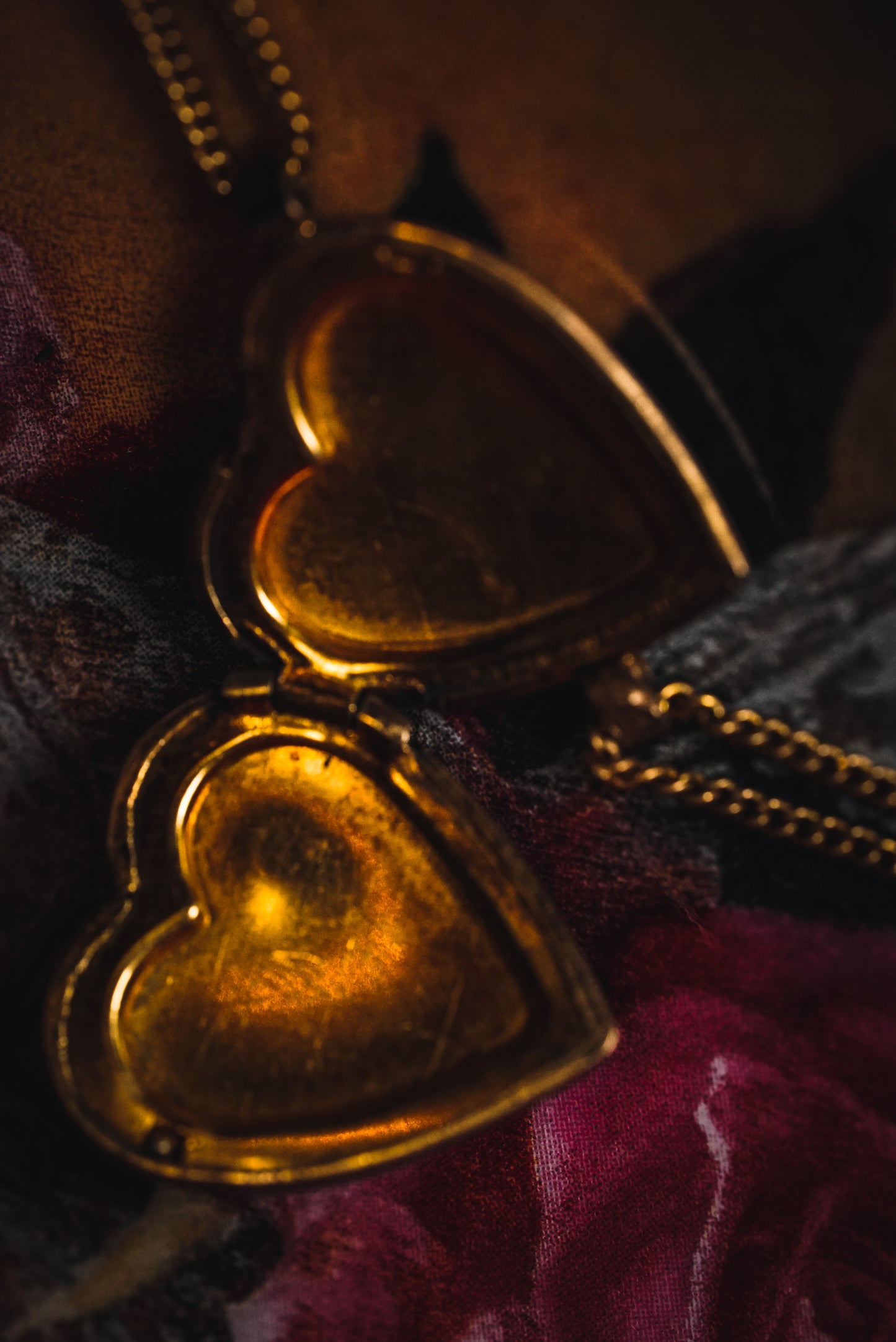 Precious Heart Locket Set - Matching Necklace & Bracelet