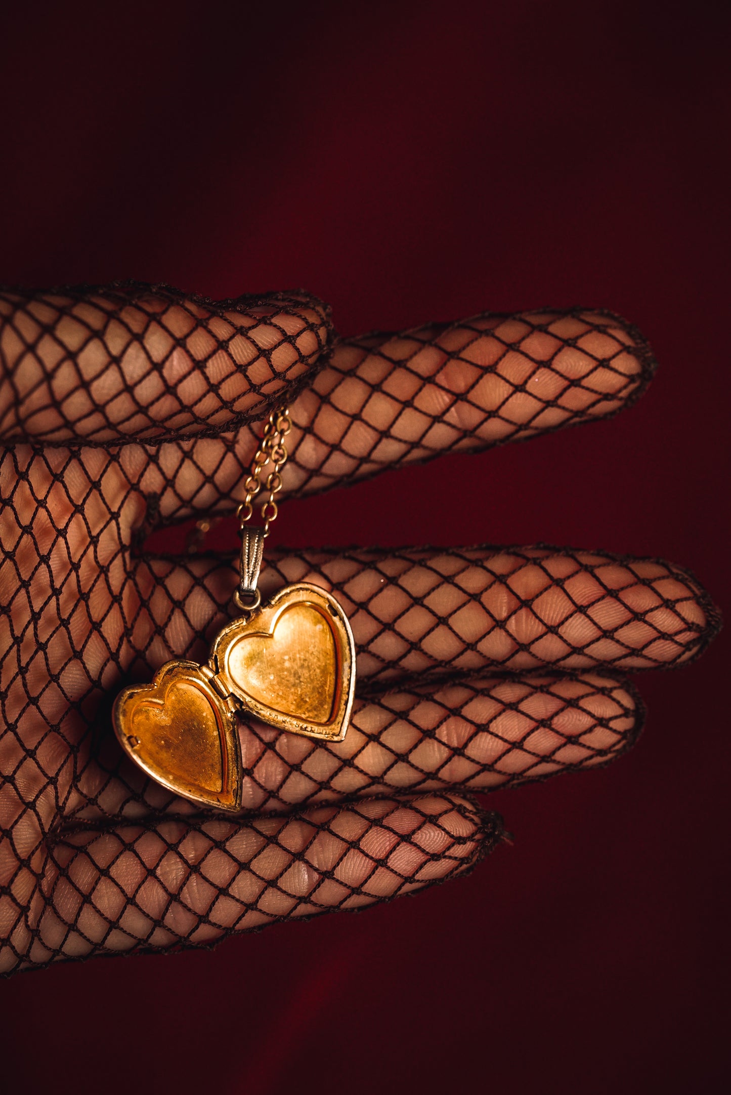 Precious Heart Locket Set - Matching Necklace & Bracelet