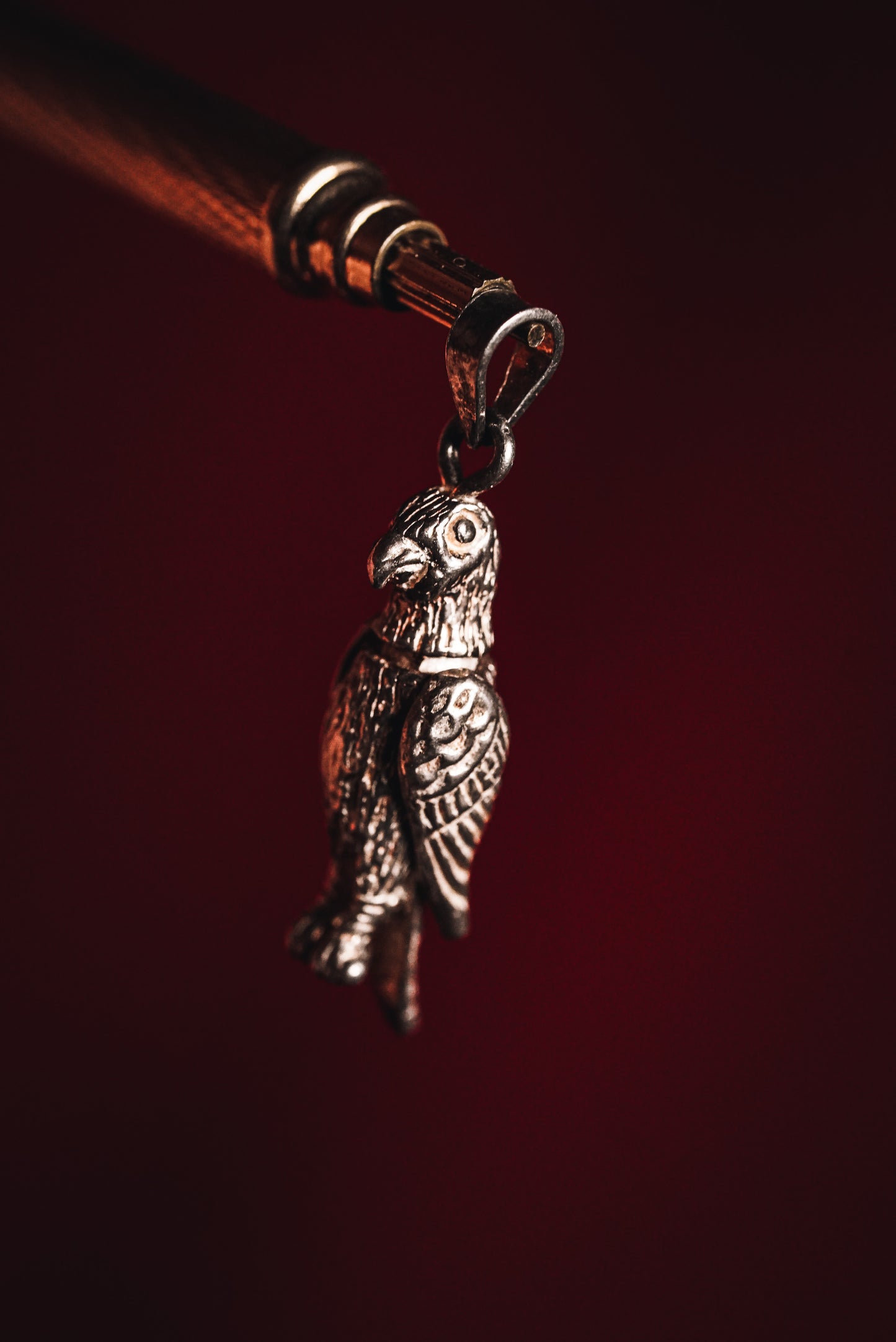 Vintage Silver Eagle Mechanical Charm