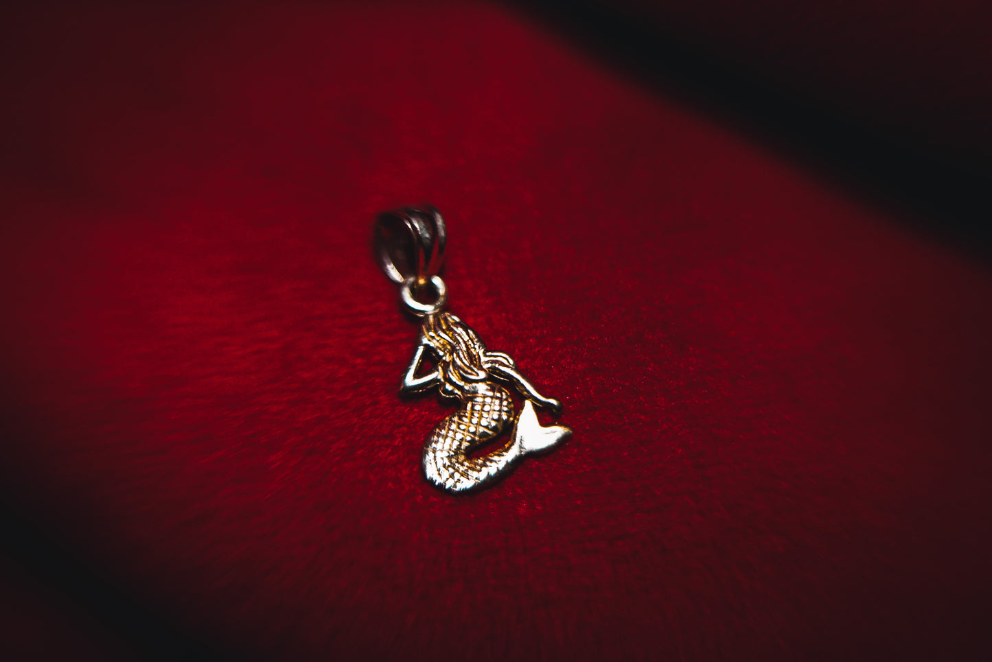 Good Luck Vintage Gold Mermaid Charm