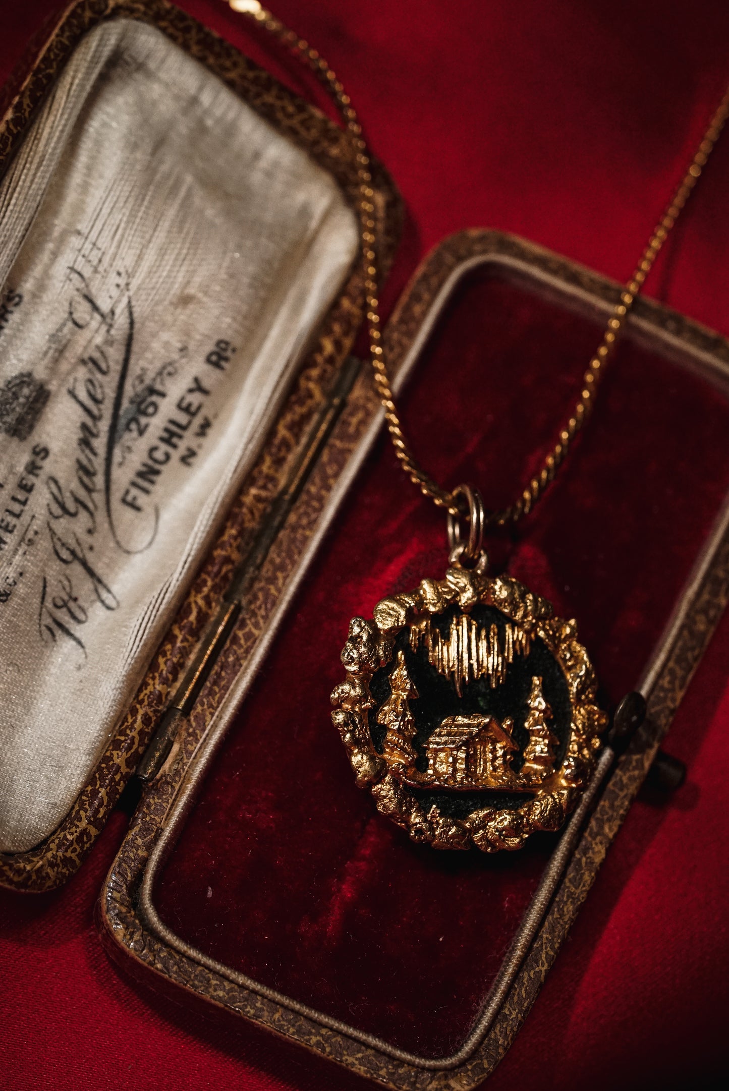 Wild Alaska Pendant with Gold Nuggets and Jade
