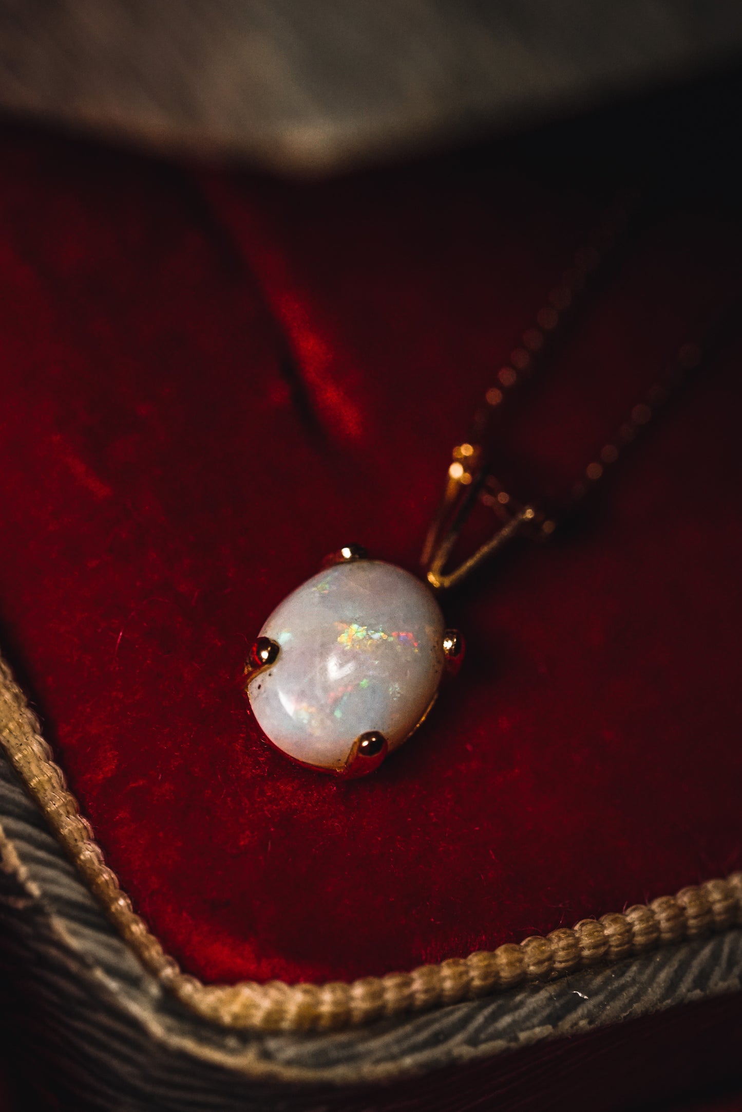 Enigmatic Milky Opal Pendant