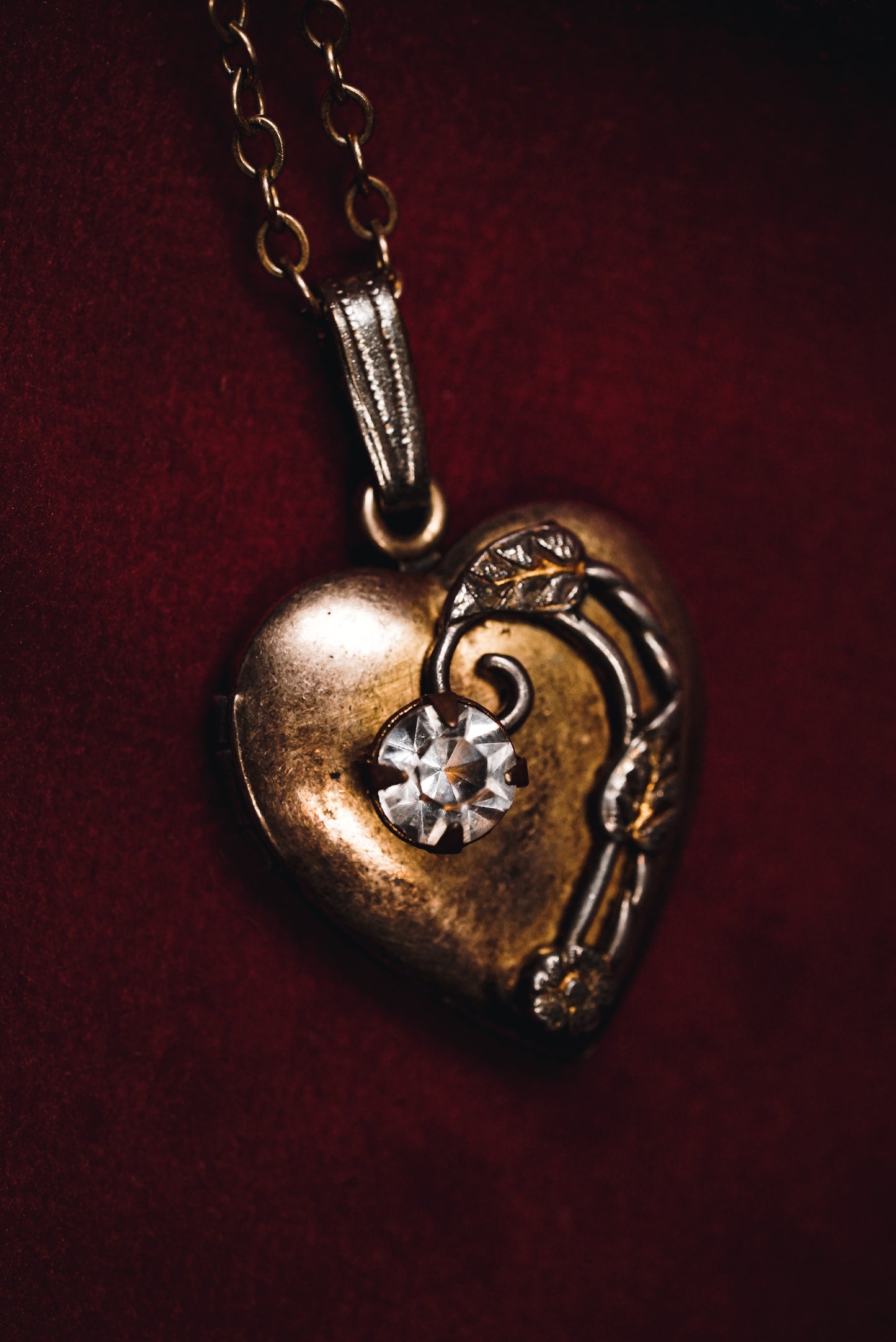 Precious Heart Locket Set - Matching Necklace & Bracelet