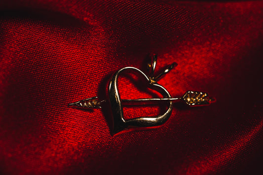 Charming Vintage Heart & Arrow Pendant