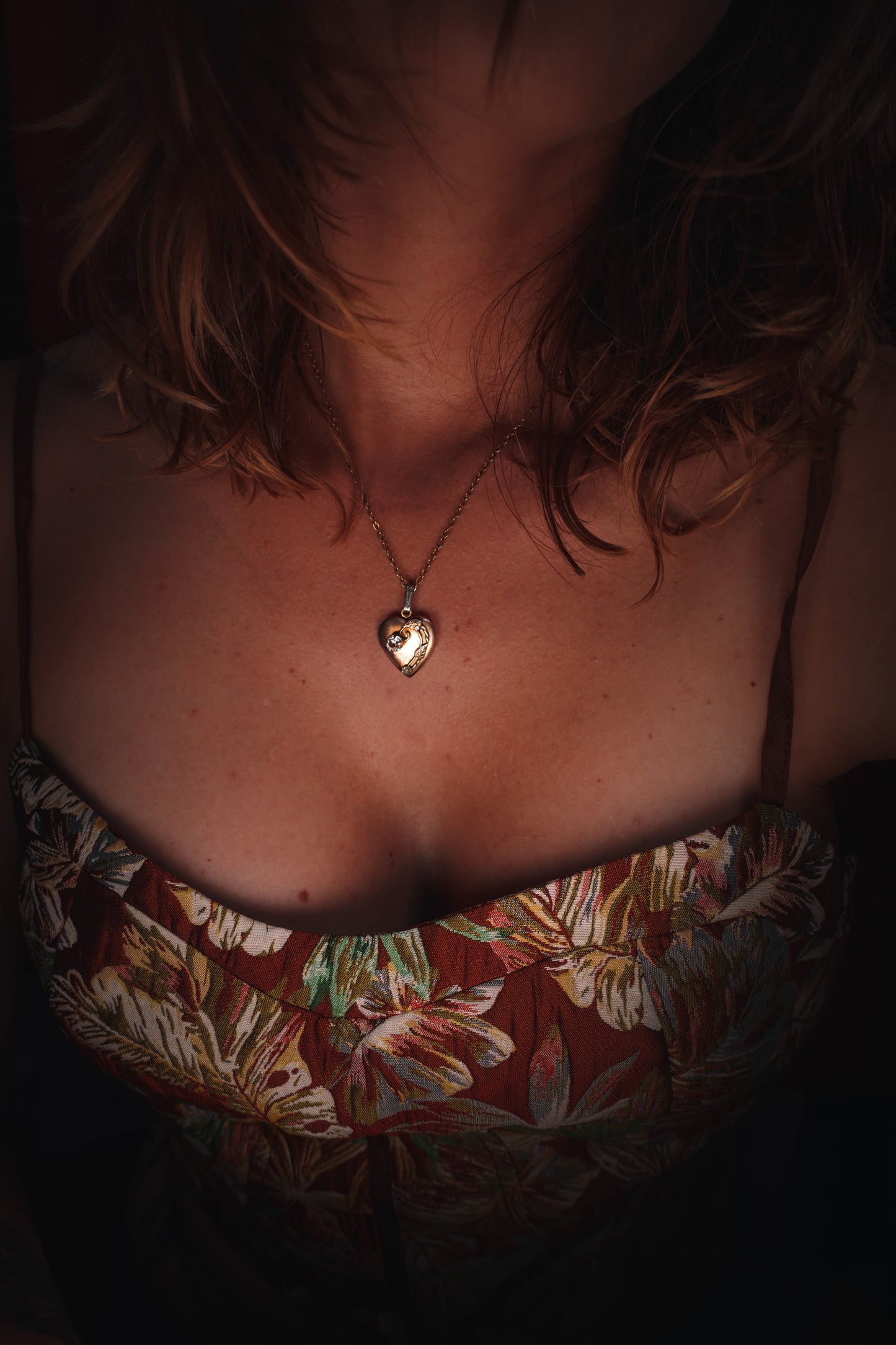 Precious Heart Locket Set - Matching Necklace & Bracelet