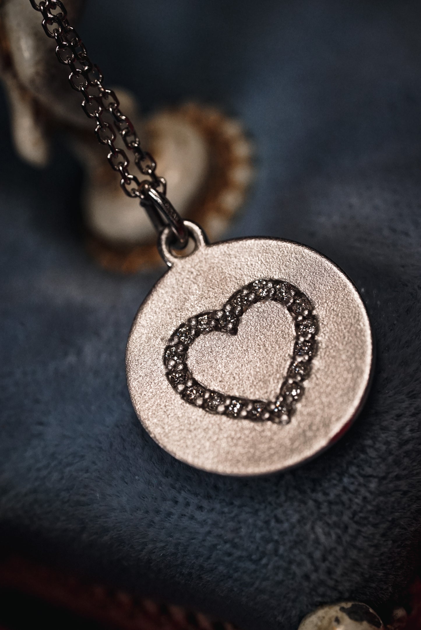 Romantic Diamond Heart Necklace