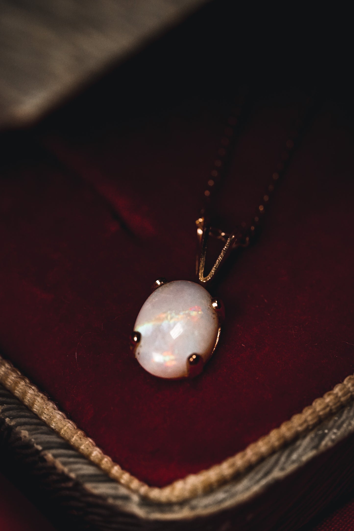 Enigmatic Milky Opal Pendant