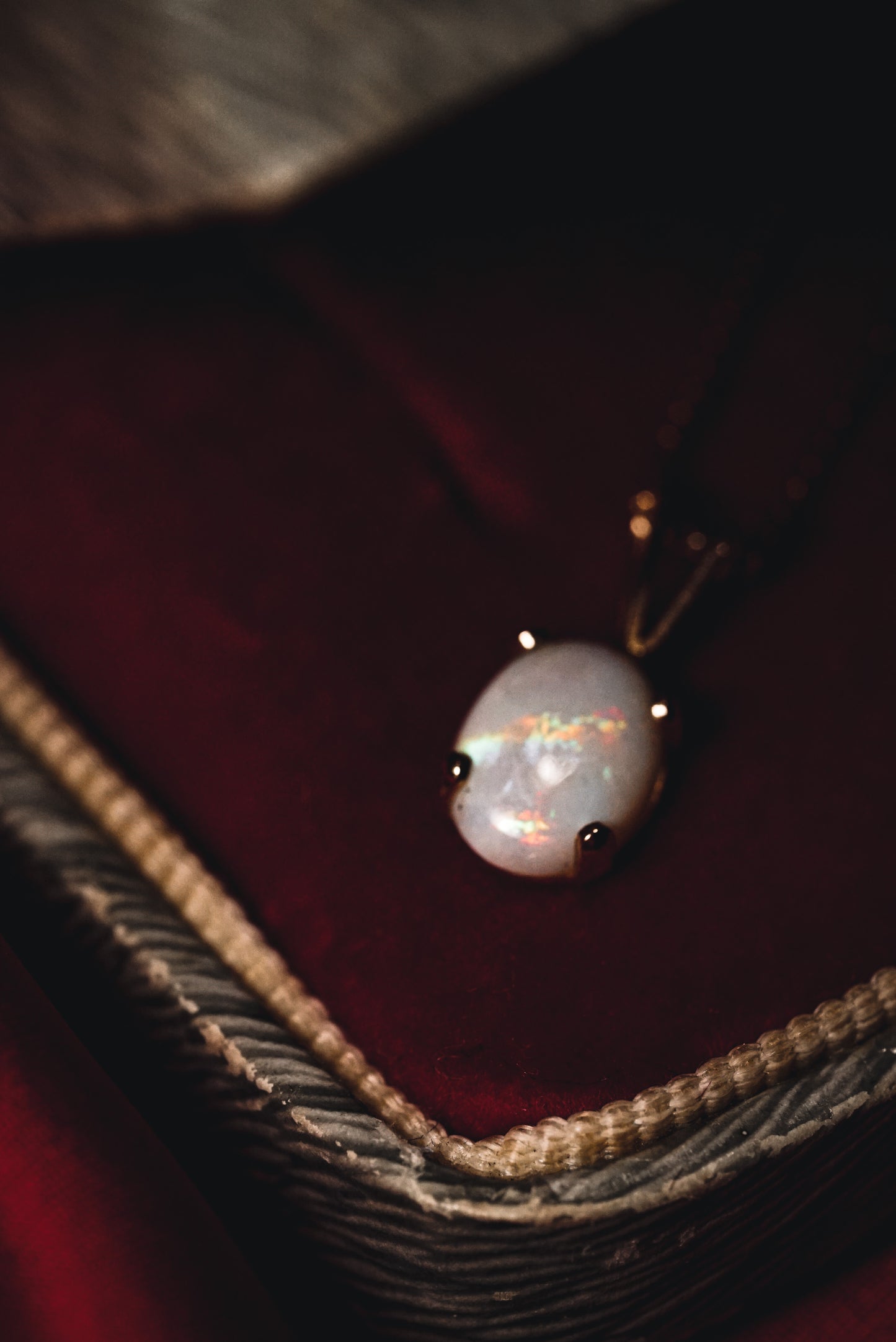 Enigmatic Milky Opal Pendant