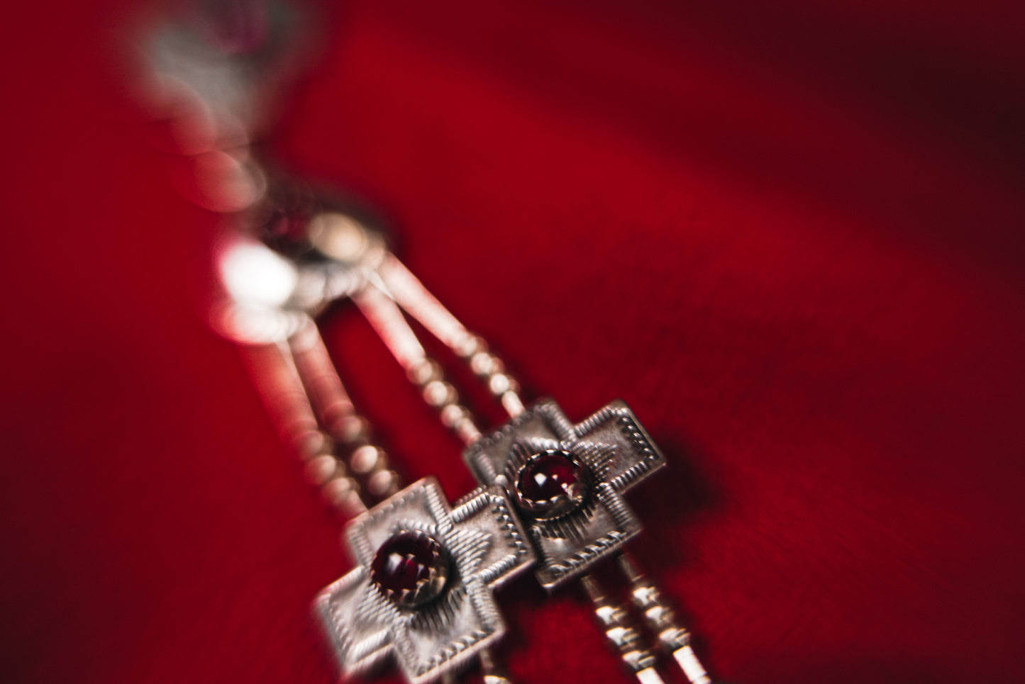 Mysterious Vintage Silver Native Indian Necklace