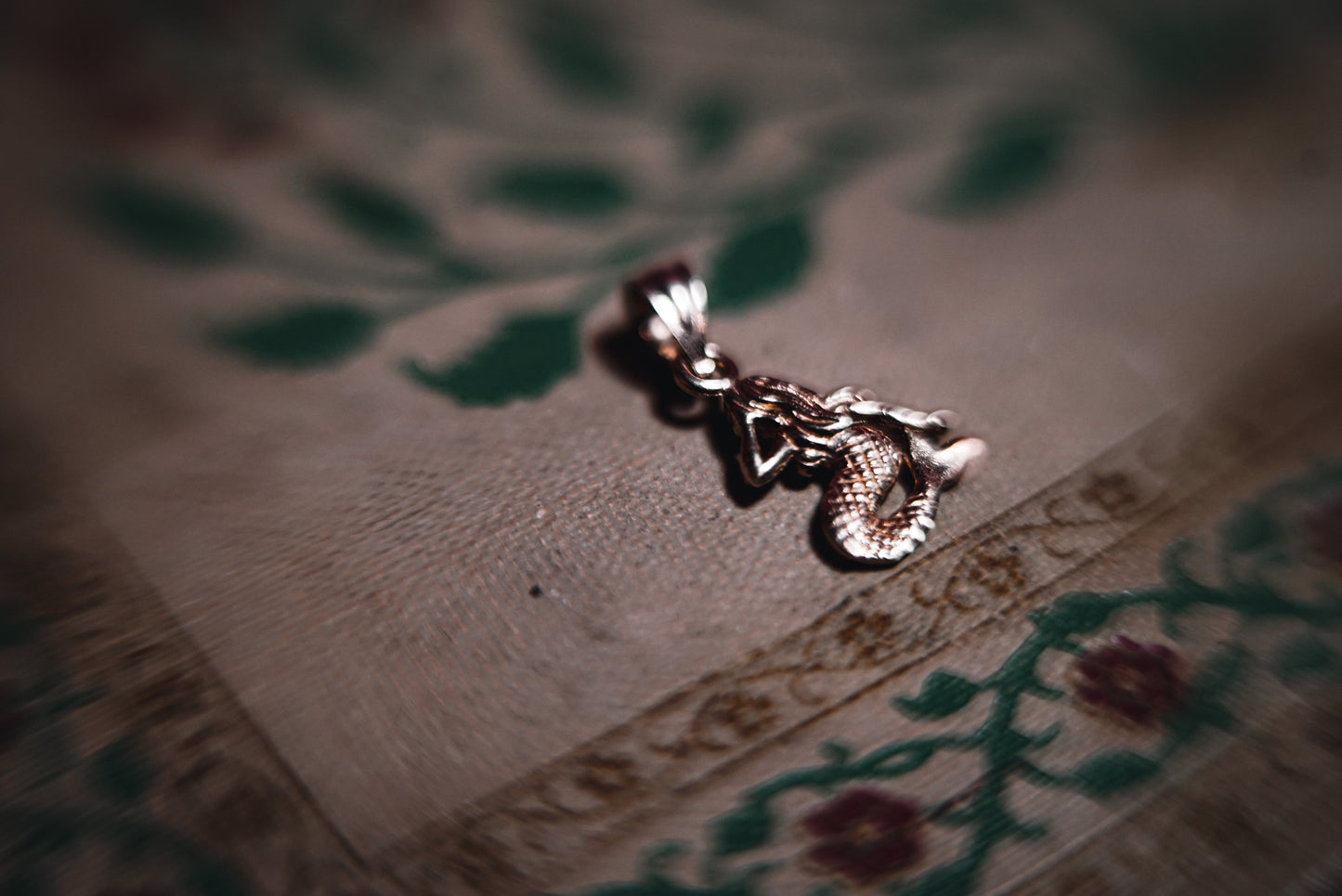 Good Luck Vintage Gold Mermaid Charm