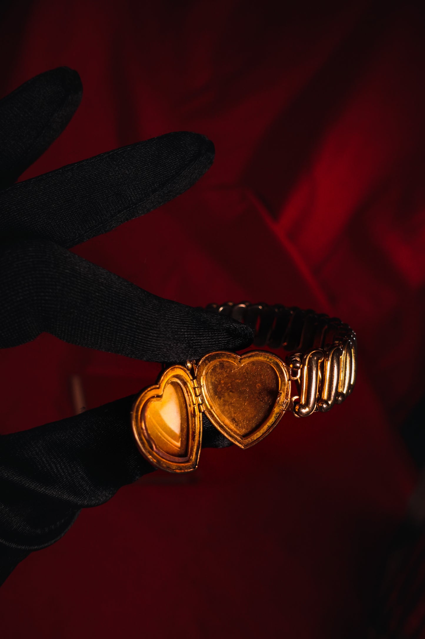 Darling Antique Heart Locket Bracelet