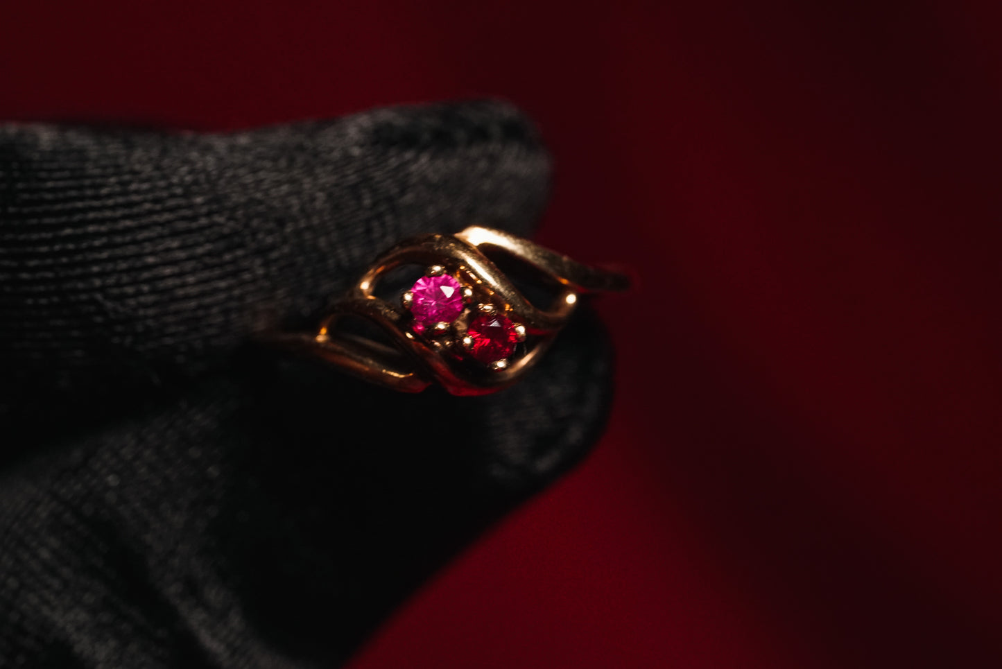 Horse Head Ring Set with Rubies And Diamonds