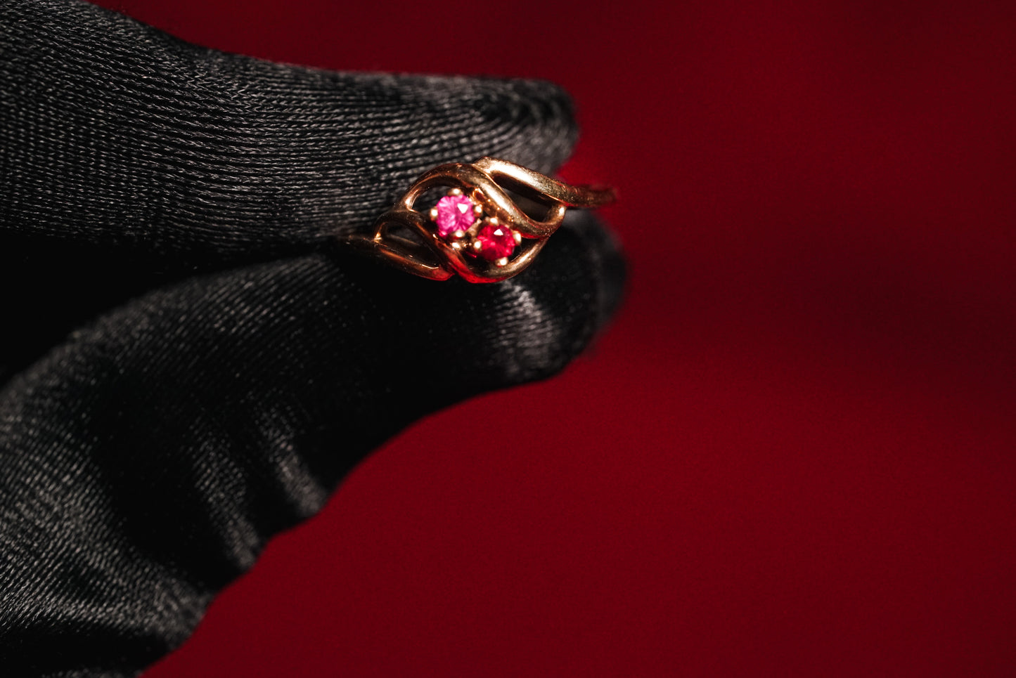 Horse Head Ring Set with Rubies And Diamonds