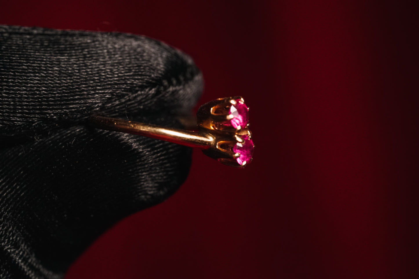 Horse Head Ring Set with Rubies And Diamonds