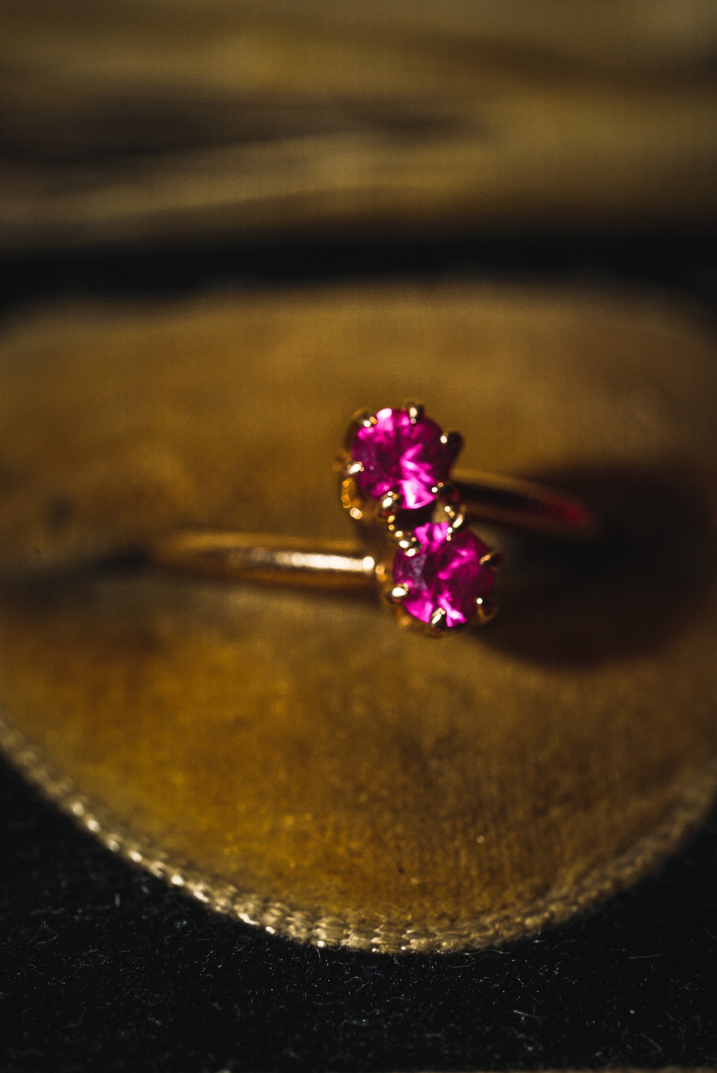 Horse Head Ring Set with Rubies And Diamonds