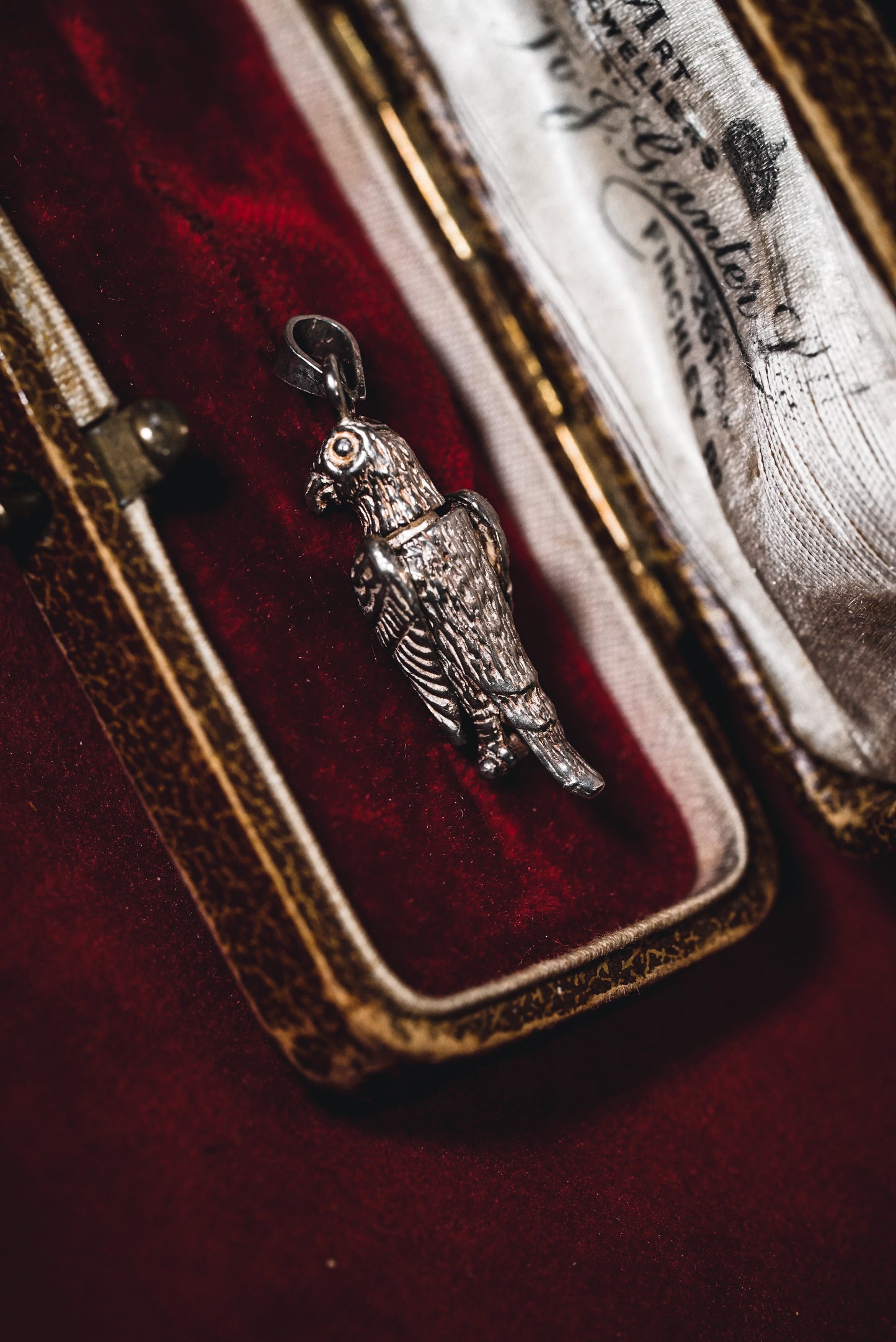 Vintage Silver Eagle Mechanical Charm