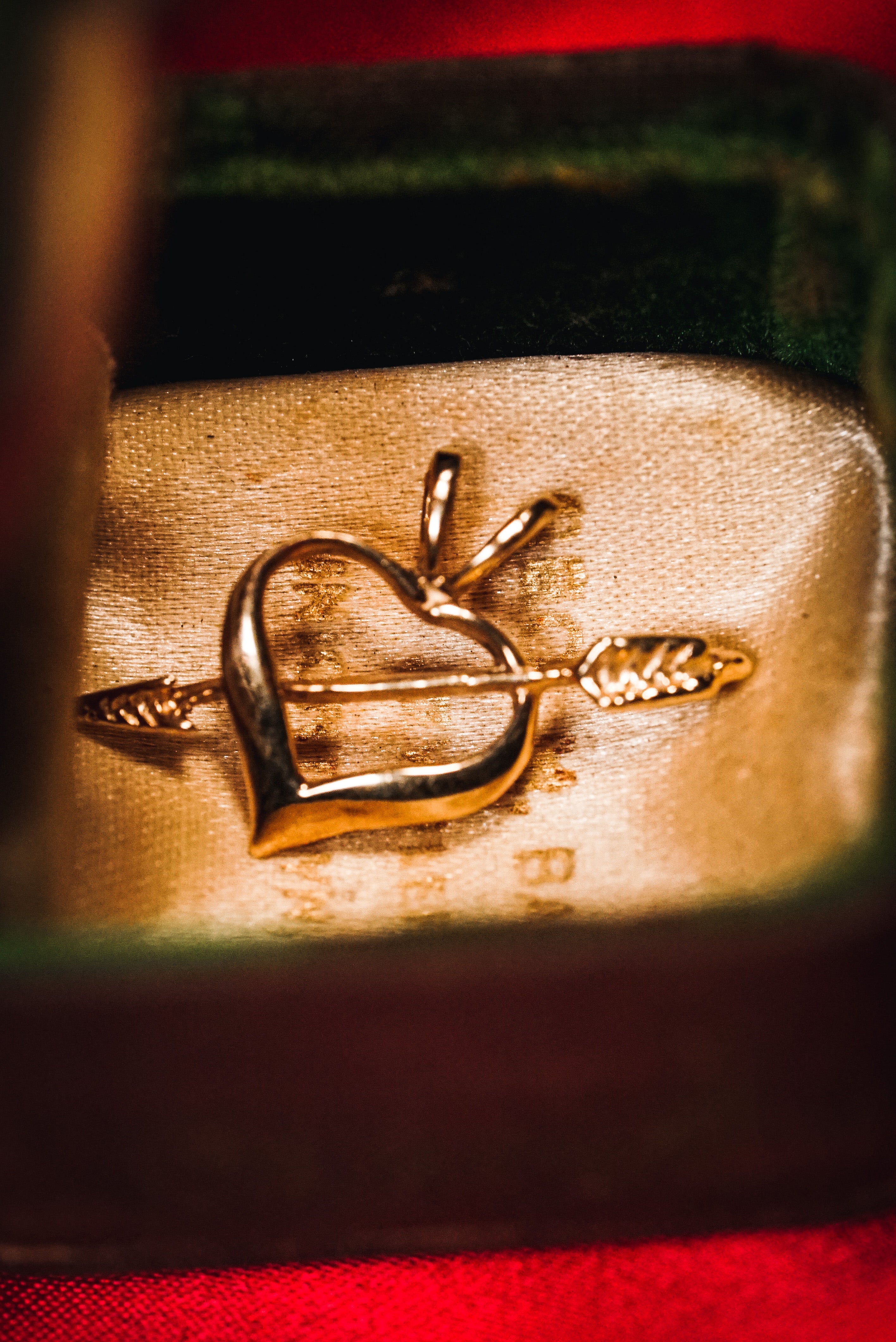 Charming Vintage Heart & Arrow Pendant