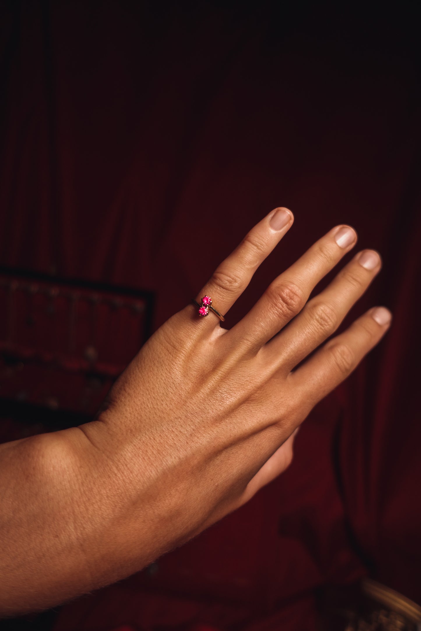 Sweet Pinky Ruby Ring