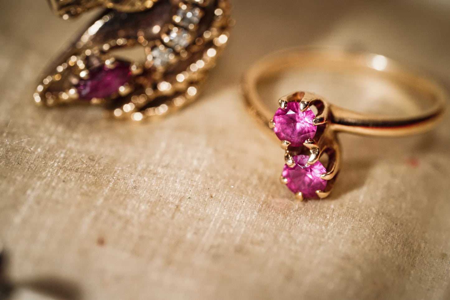 Sweet Pinky Ruby Ring