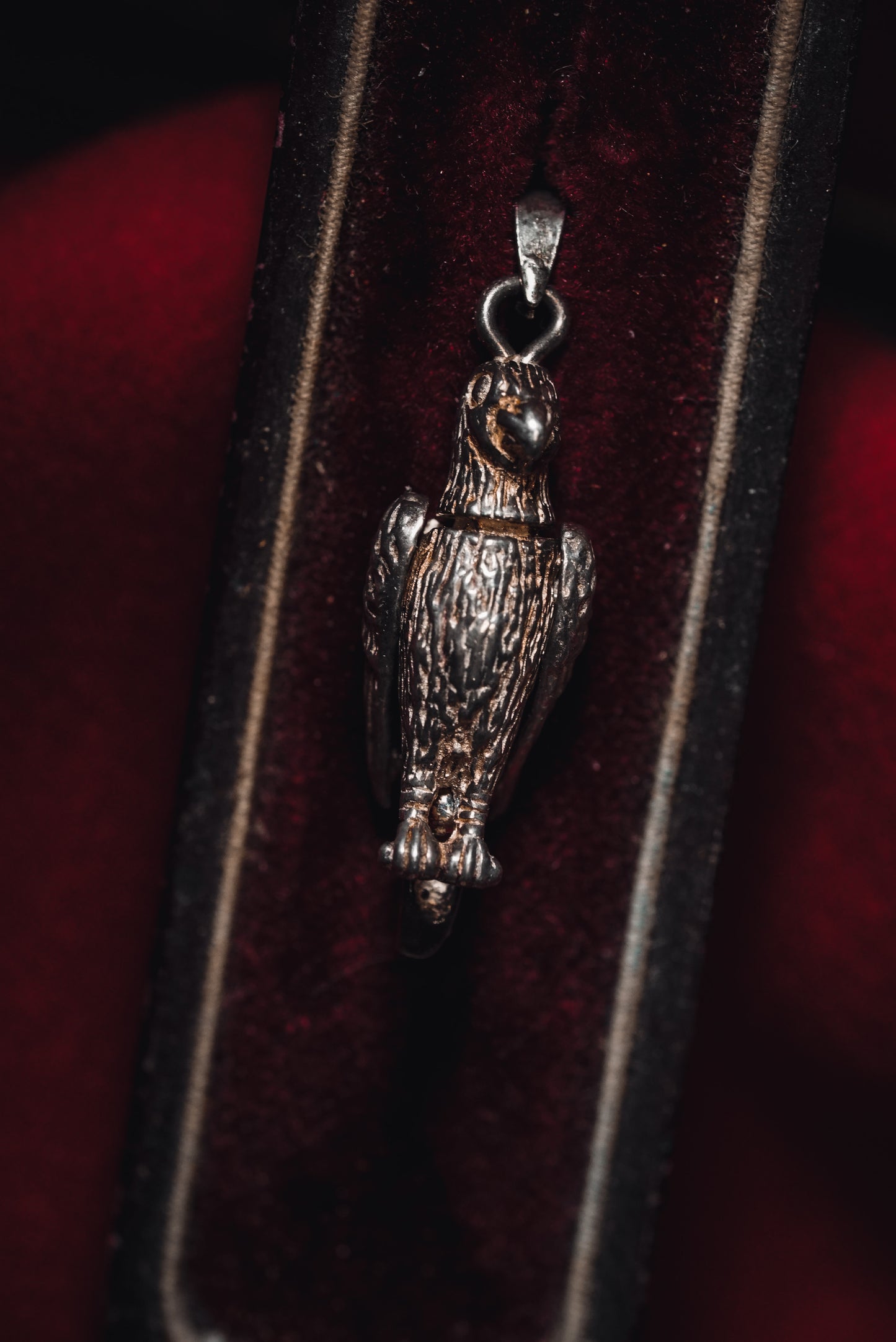 Vintage Silver Eagle Mechanical Charm