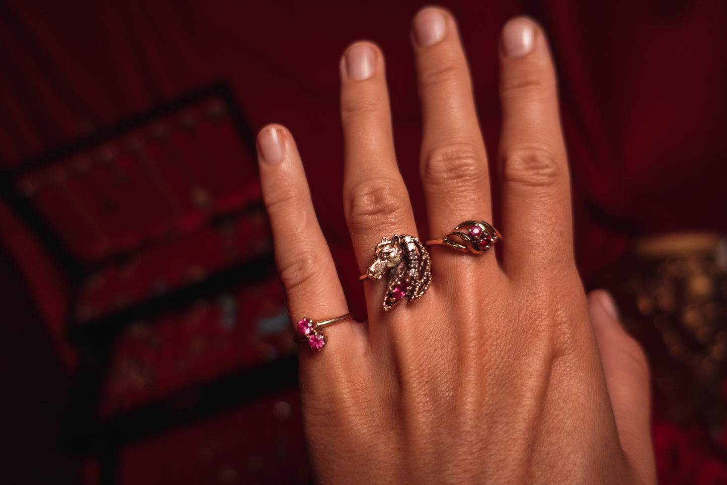 Sweet Pinky Ruby Ring