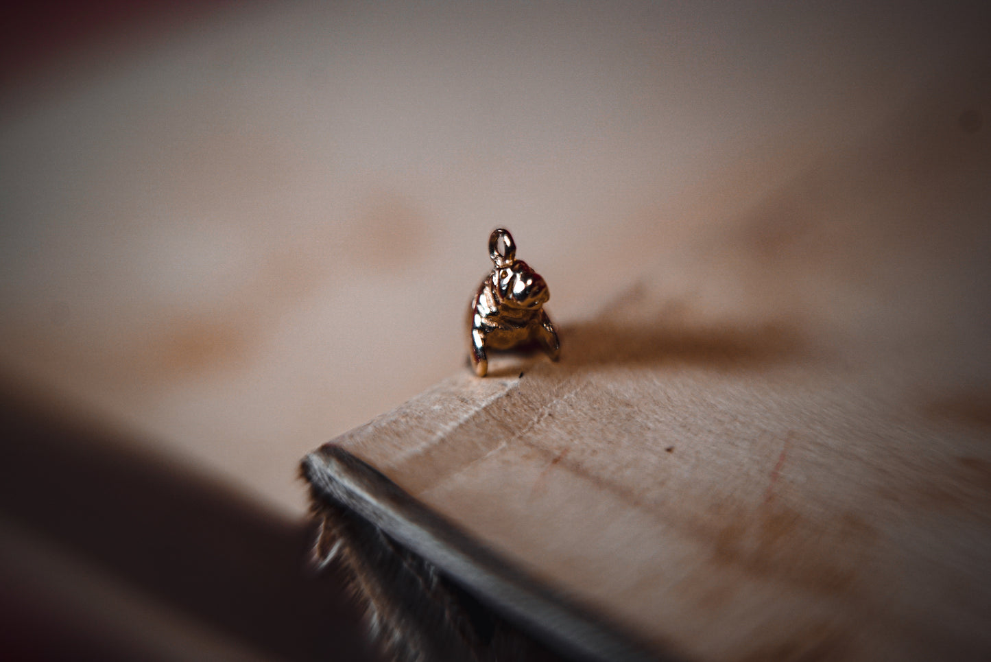 Adorable Vintage Gold Manatee Charm